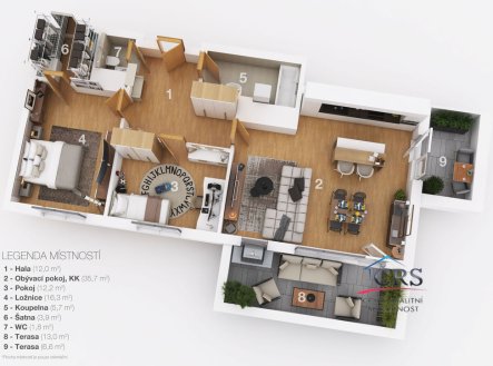 Prodej bytu, 3+kk, 121 m²