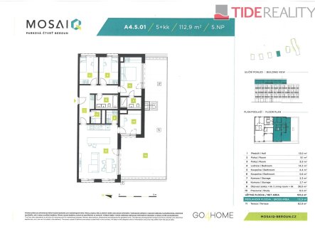 Prodej bytu, 5+kk, 113 m²