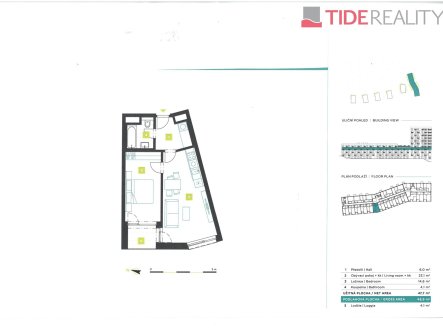 Prodej bytu, 2+kk, 50 m²