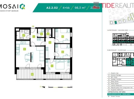 Prodej bytu, 4+kk, 117 m²