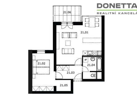 Prodej bytu, 2+kk, 57 m²