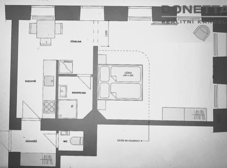 Pronájem bytu, 1+1, 45 m²