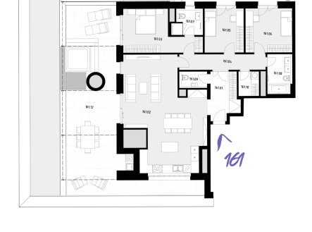 Prodej bytu, 4+kk, 129 m²