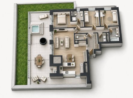 Prodej bytu, 4+kk, 129 m²