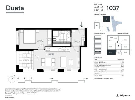 Prodej bytu, 2+kk, 46 m²