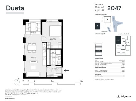 Prodej bytu, 2+kk, 50 m²