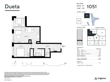 Prodej bytu, 2+kk, 50 m²