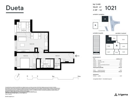 Prodej bytu, 2+kk, 54 m²