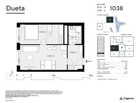 Prodej bytu, 2+kk, 49 m²