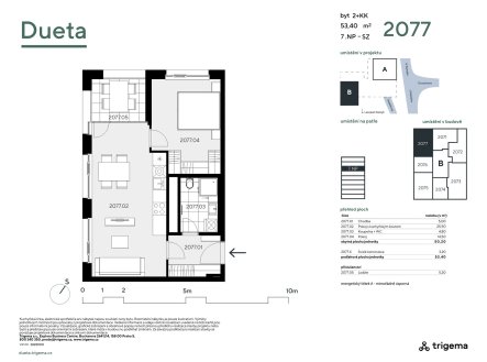 Prodej bytu, 2+kk, 50 m²