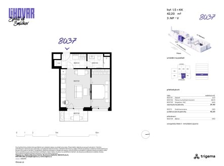 Prodej bytu, 1+kk, 39 m²