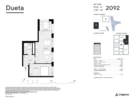 Prodej bytu, 2+kk, 46 m²