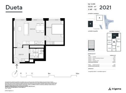 Prodej bytu, 2+kk, 50 m²