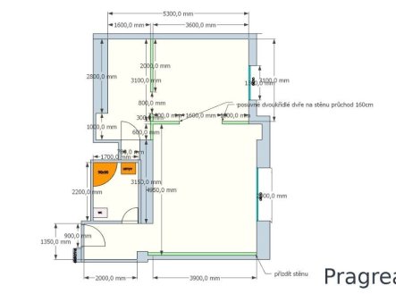 Pronájem bytu, 2+kk, 45 m²
