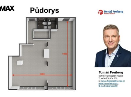 Pronájem obchodní prostory, 176 m²