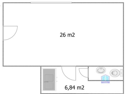 Pronájem bytu, 1+kk, 33 m²