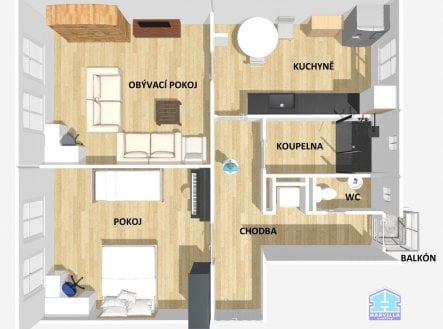 Prodej bytu, 2+1, 83 m²