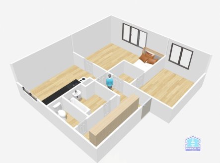 Prodej bytu, 2+1, 58 m²