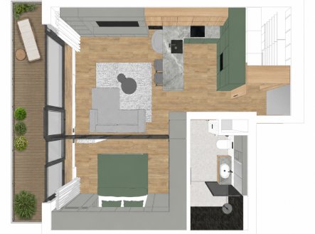 Prodej bytu, 2+kk, 54,5 m²