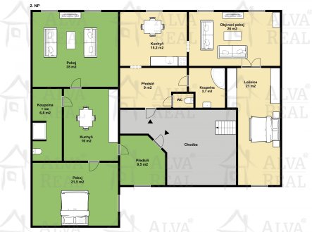 Prodej nájemního domu, 465 m²