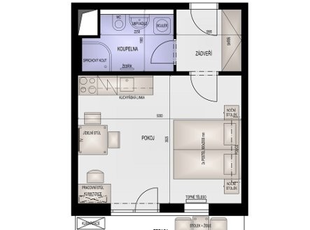 Prodej bytu, 1+kk, 29 m²
