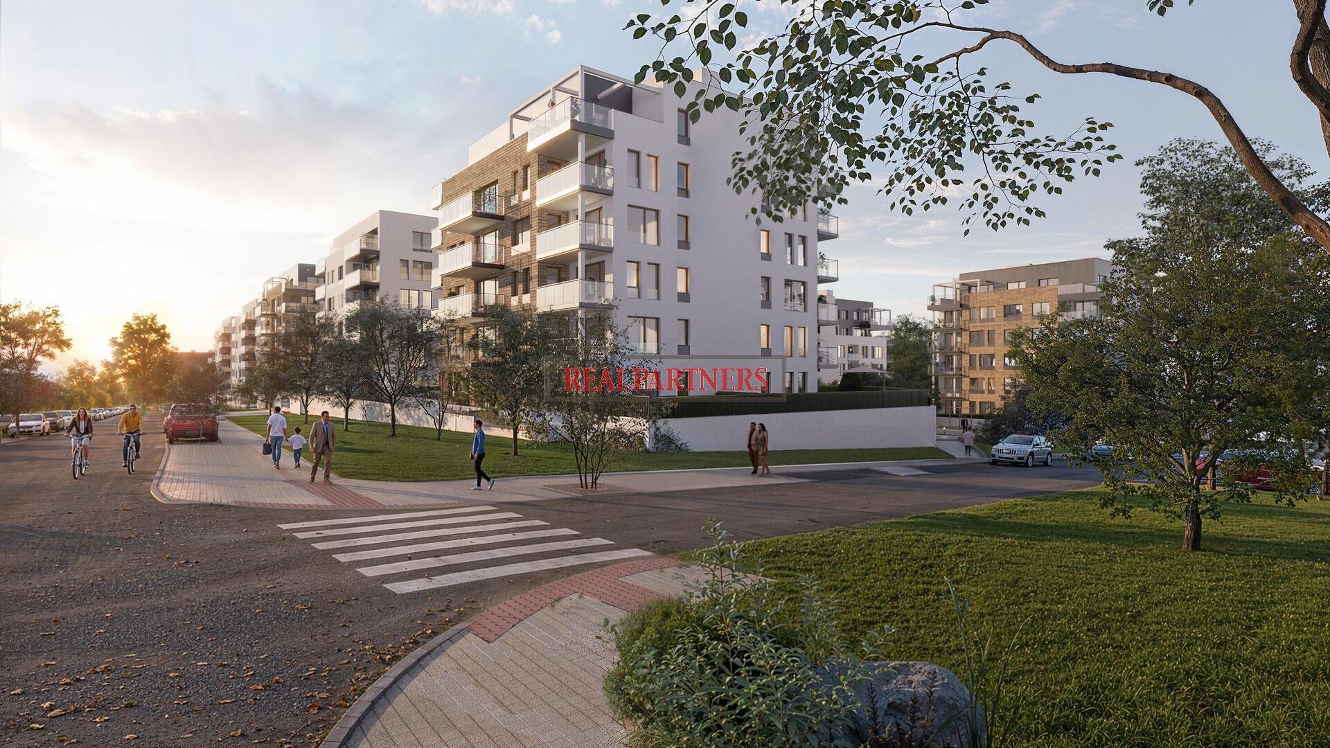 Nový byt 1+kk o ploše 35,7m2 + terasa 8,8m2 ve výstavbě vedle Čimického parku.
