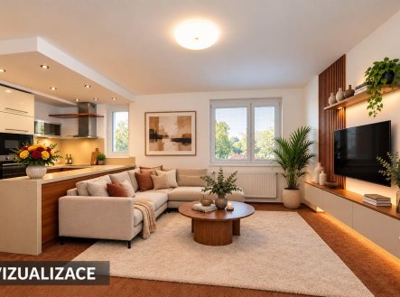 Pronájem bytu, 2+kk, 56,6 m²