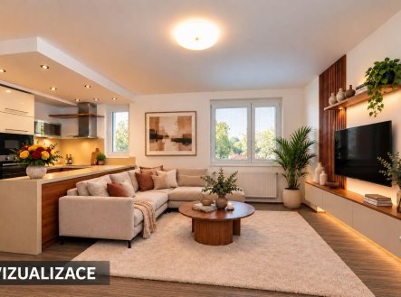 Pronájem bytu, 2+kk, 56,6 m²