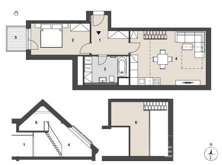 Prodej bytu, 2+kk, 68 m²