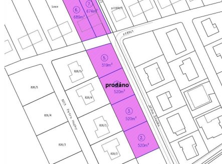 Prodej pozemku pro bydlení, 520 m²