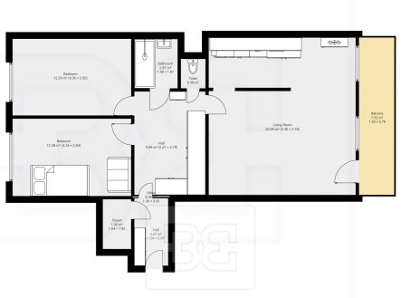 Pronájem bytu, 3+kk, 80 m²