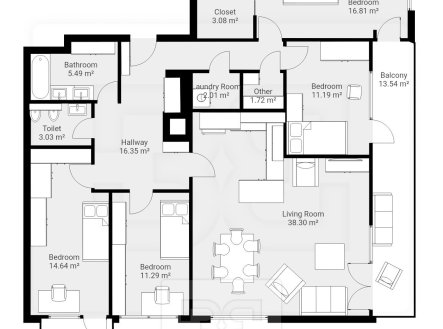 Pronájem bytu, 5+kk, 130 m²