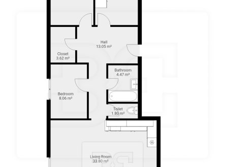 Pronájem bytu, 4+kk, 124 m²