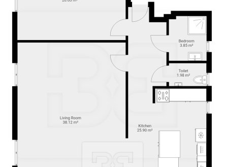 Pronájem bytu, 2+1, 90 m²