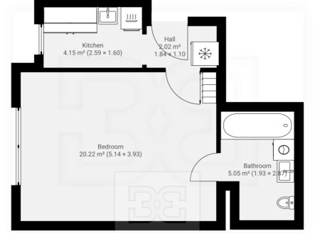 Pronájem bytu, 1+1, 32 m²