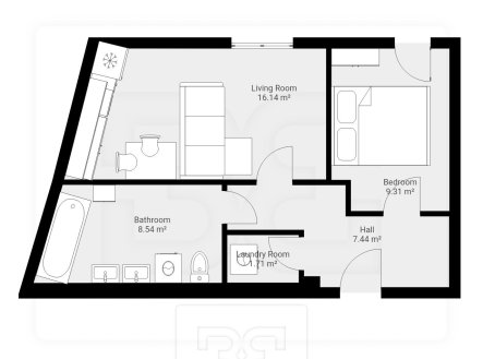 Půdorys 2+kk | Prodej bytu, 4+kk, 88 m²