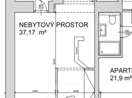 Pronájem kanceláře, 37 m²