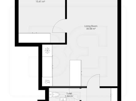 Pronájem bytu, 2+kk, 65 m²