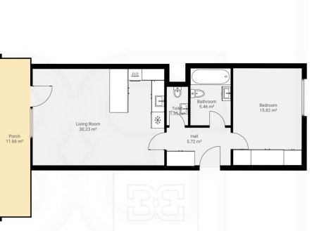 Prodej bytu, 2+kk, 61 m²