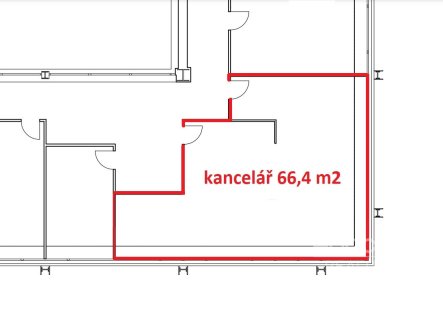 Pronájem kanceláře, 66 m²