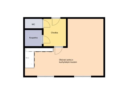 Prodej bytu, 1+kk, 40 m²