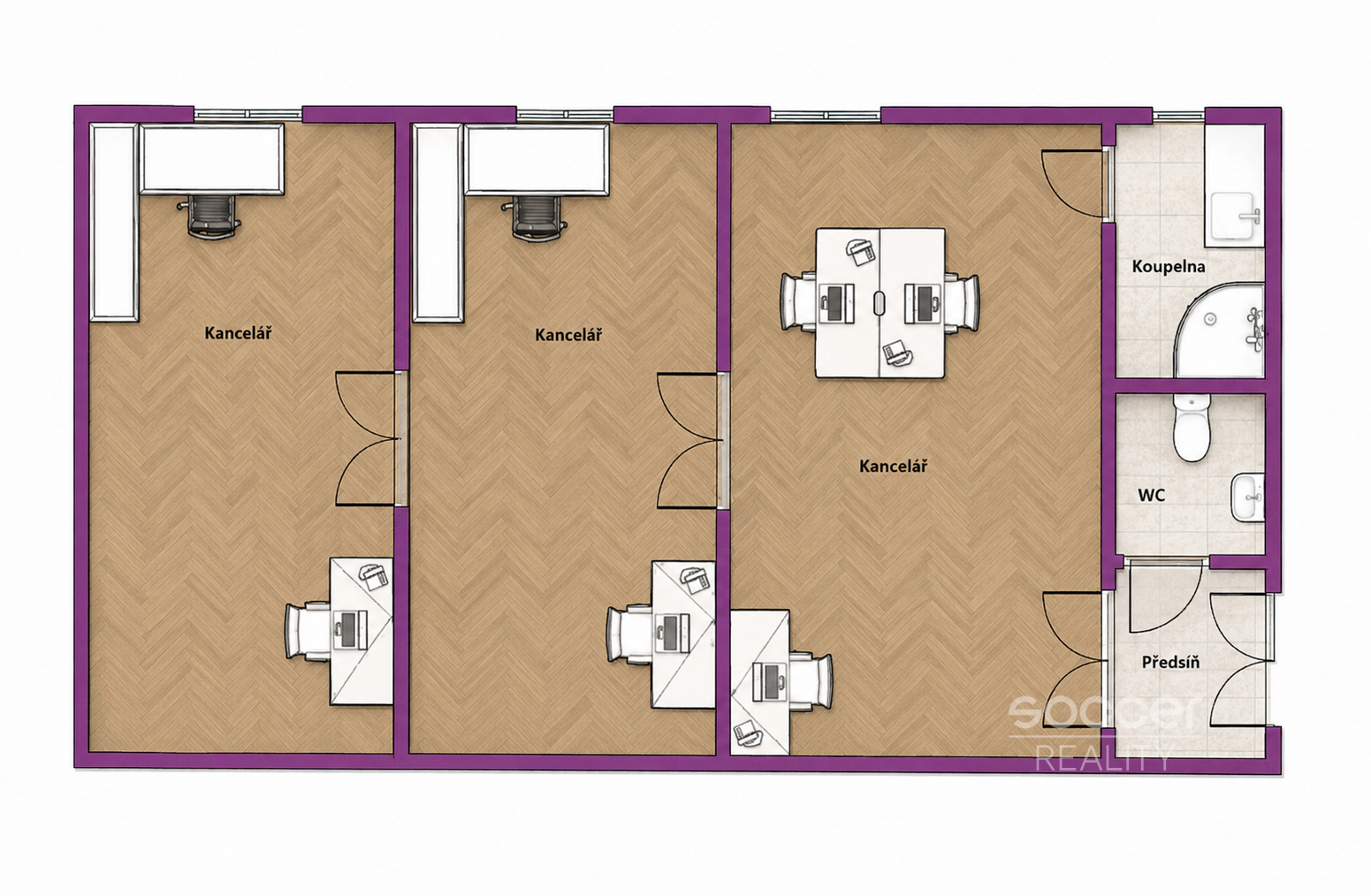 Pronájem bytu 3+kk, 70 m2, Praha 2 - Nové Město, Karlovo náměstí