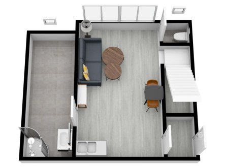 Pronájem bytu, 1+kk, 82 m²