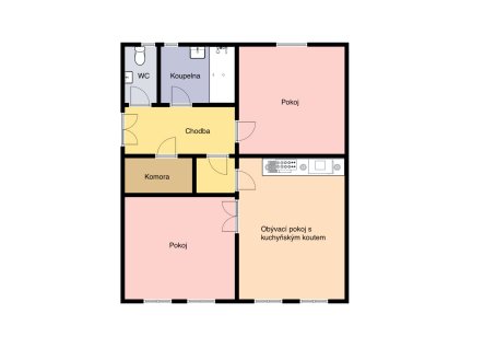 Pronájem bytu, 3+kk, 80 m²