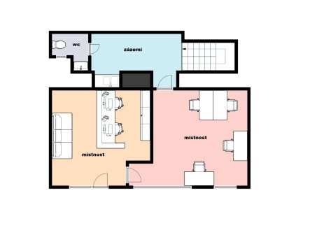 Pronájem obchodní prostory, 58 m²