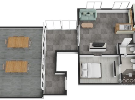 Pronájem bytu, 2+kk, 84 m²