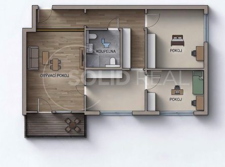 Prodej bytu, 3+1, 63 m²