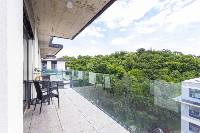balkon z obývacího pokoje