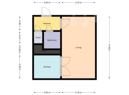 Prodej bytu, 1+1, 34 m²
