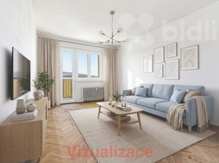 Prostorný byt 3+1 s lodžií a krásným výhledem - Teplice, Řetenice